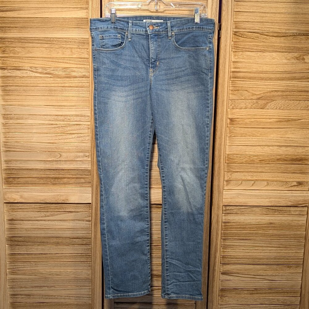 Signature by Levi Strauss Jeans Total Shaping Straight Denim Size 10M